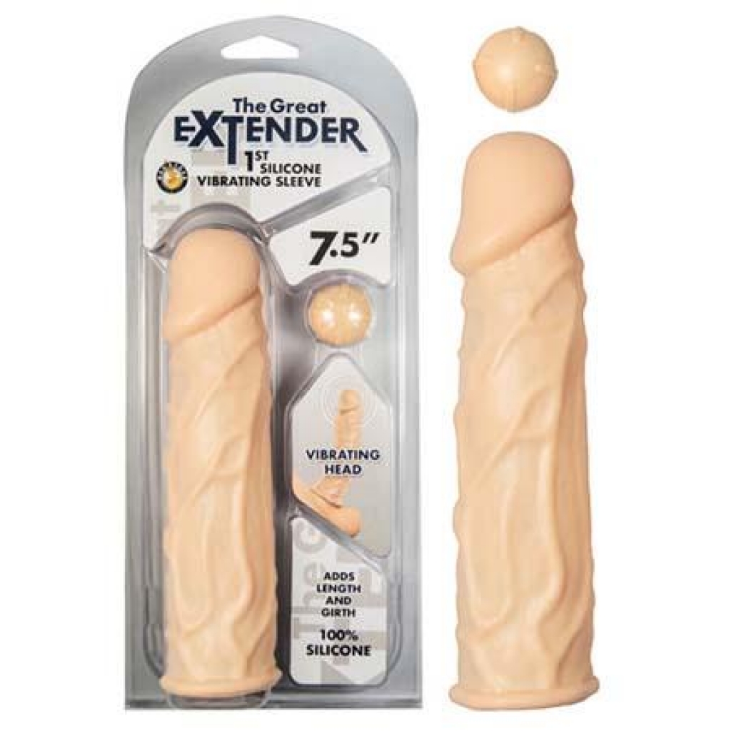 The Great Extender Silicone Vibrating Sleeve - Ultimate Satisfaction