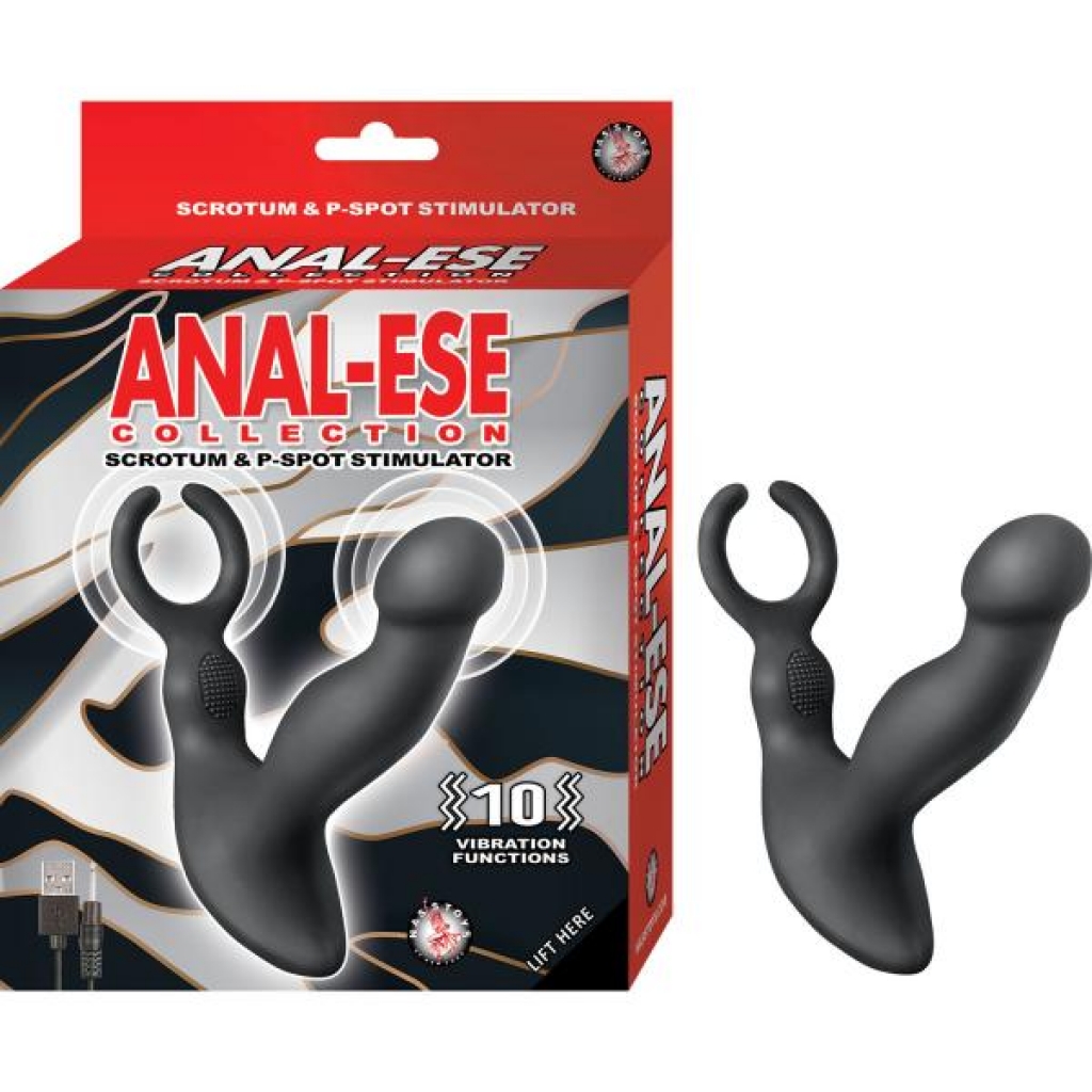 Anal-ese Collection Scrotum & P-spot Stimulator in Black