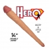 Hero 14in Dual Ended Dildo - Light Skin