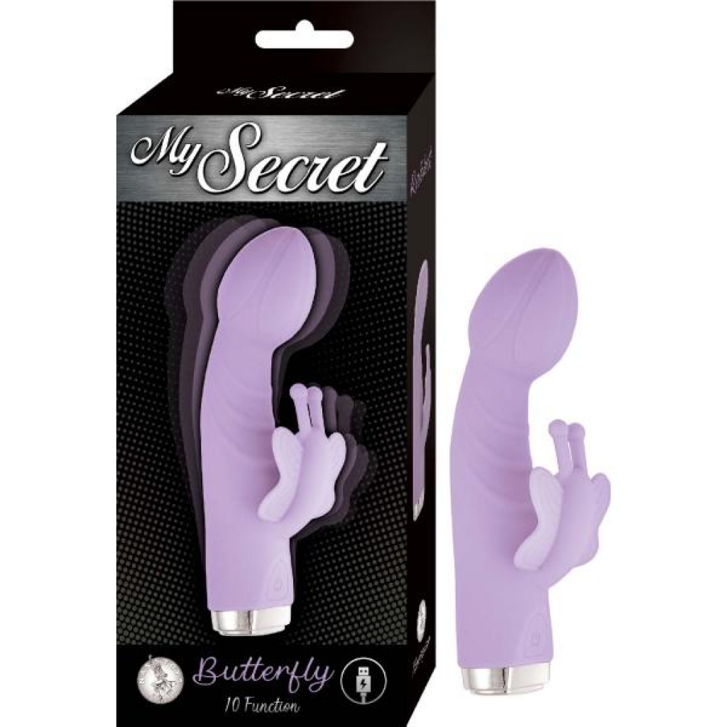 My Secret Butterfly - Rabbit Style Vibrator - Purple