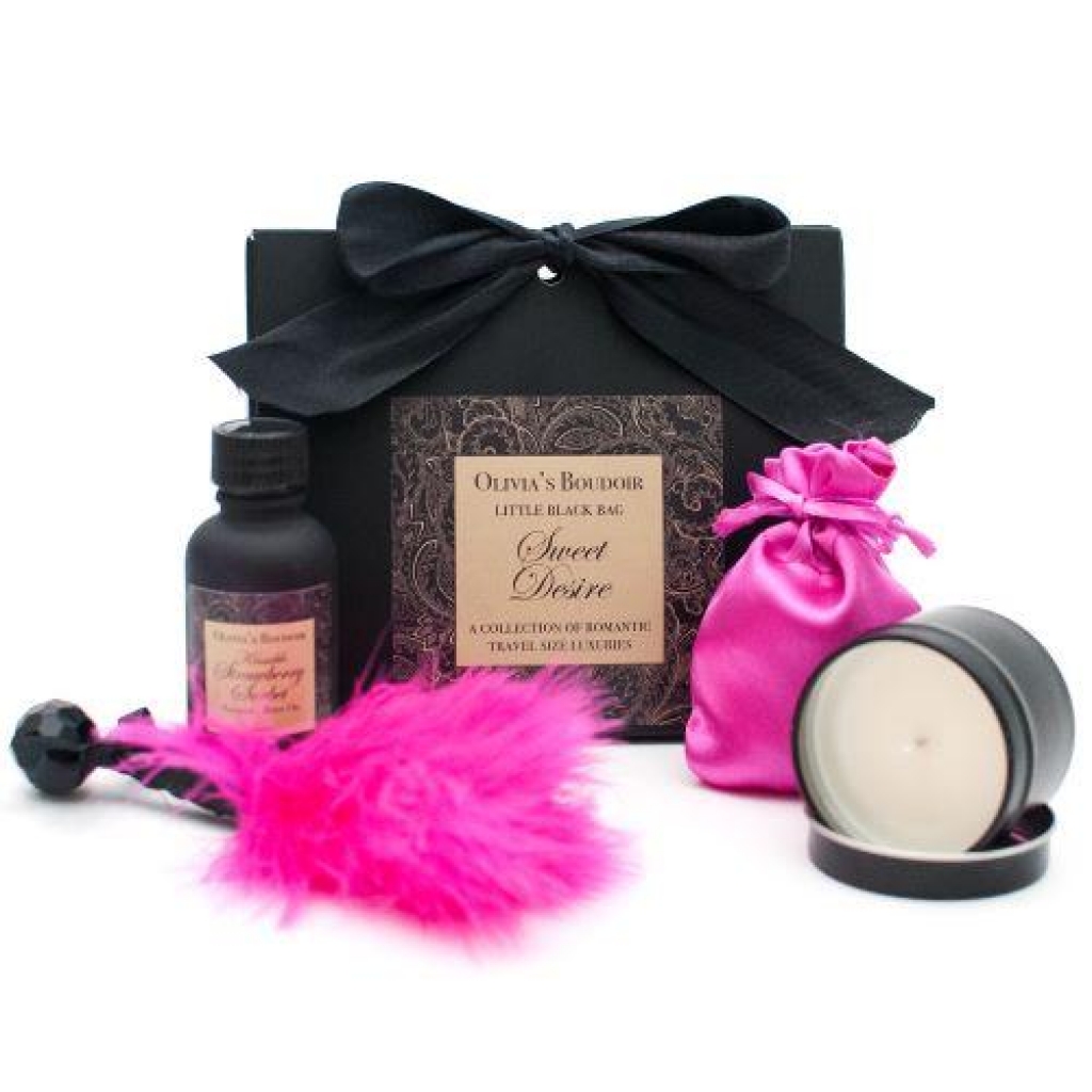 Olivia's Boudoir Little Black Bag Sweet Desire Kit - Strawberry