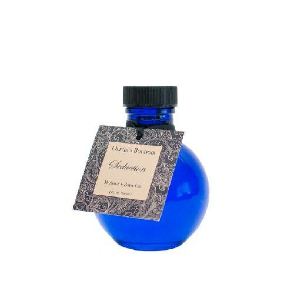 Olivia's Boudoir Seduction Massage Oil - Blue 4oz