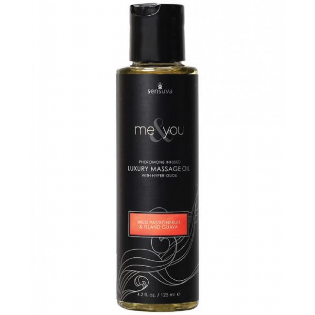 Luxury Pheromone Infused Massage Oil – Passion Fruit Scent