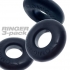 Ringer 3 Pack Cockring Set - Night Black