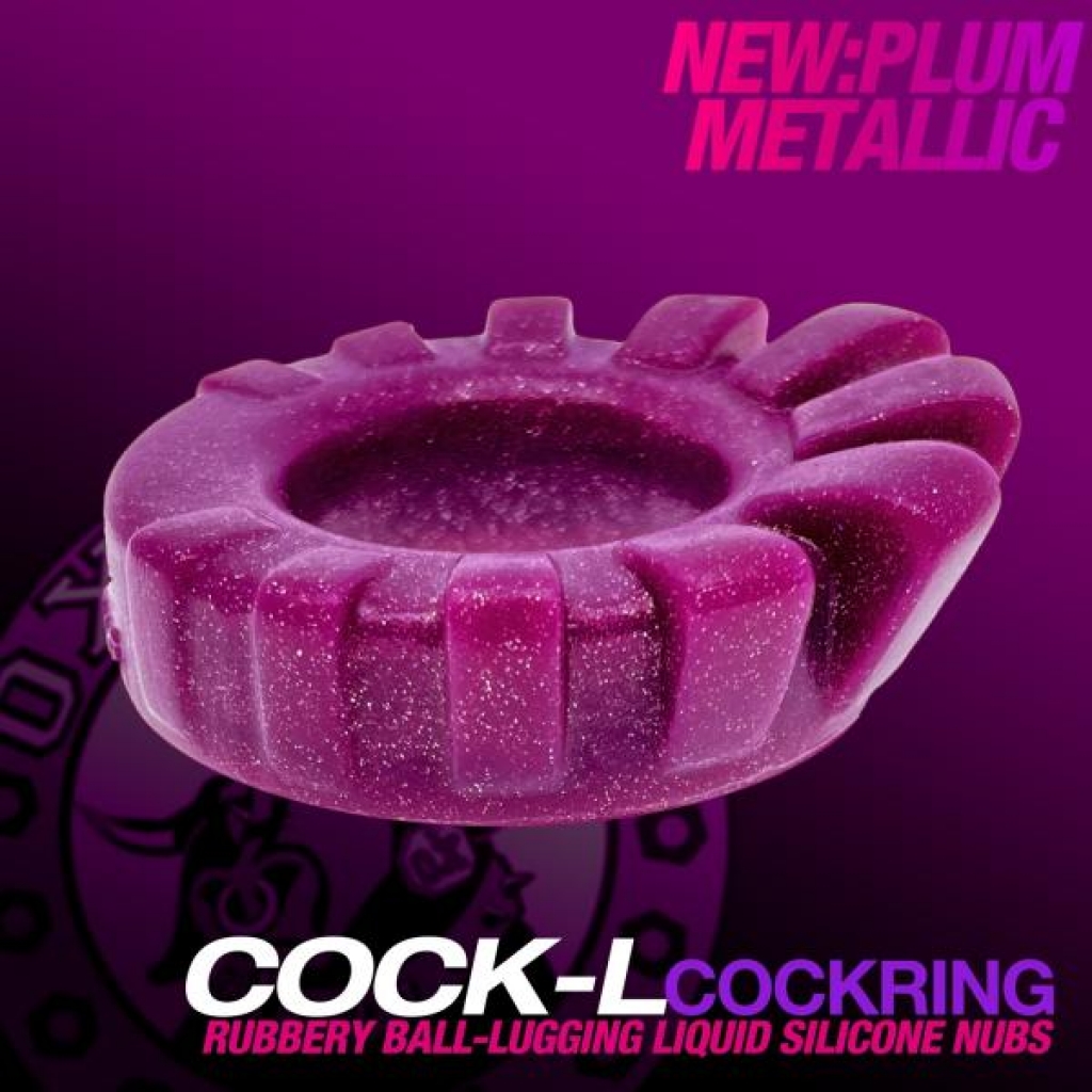 Cock-Lug Lugged Cockring - Plum