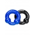 Oxballs Ultraballs Cock Ring 2 Pack - Black, Police Blue