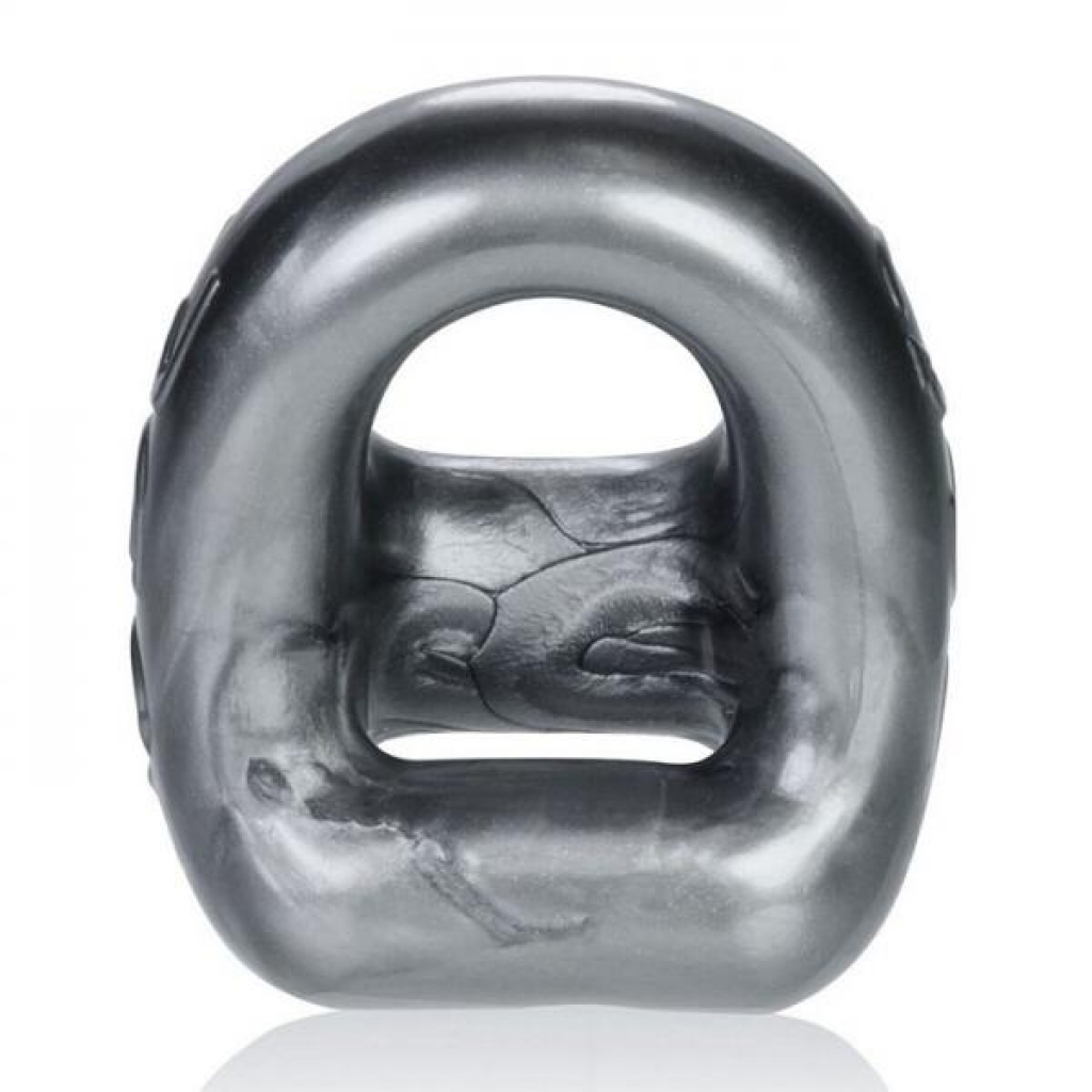 Oxballs 360 2-Way Cockring & Ballsling - Steel Silver