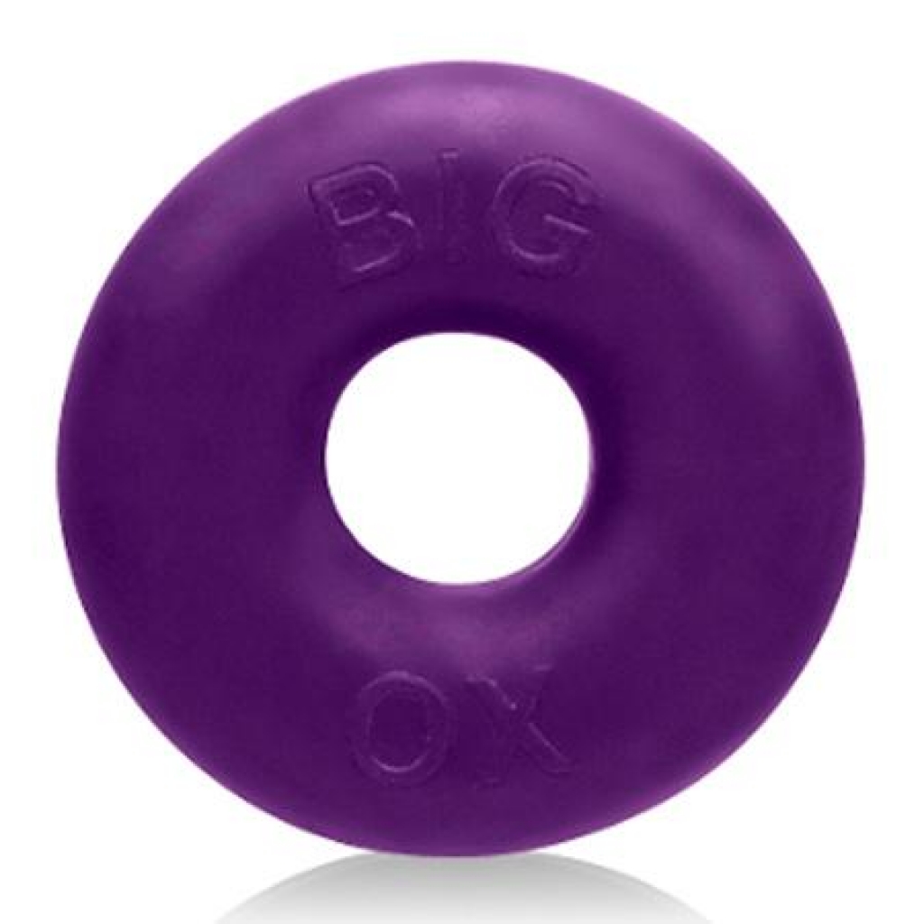 Big Ox Cockring - Silicone/TPR Blend - Eggplant Ice