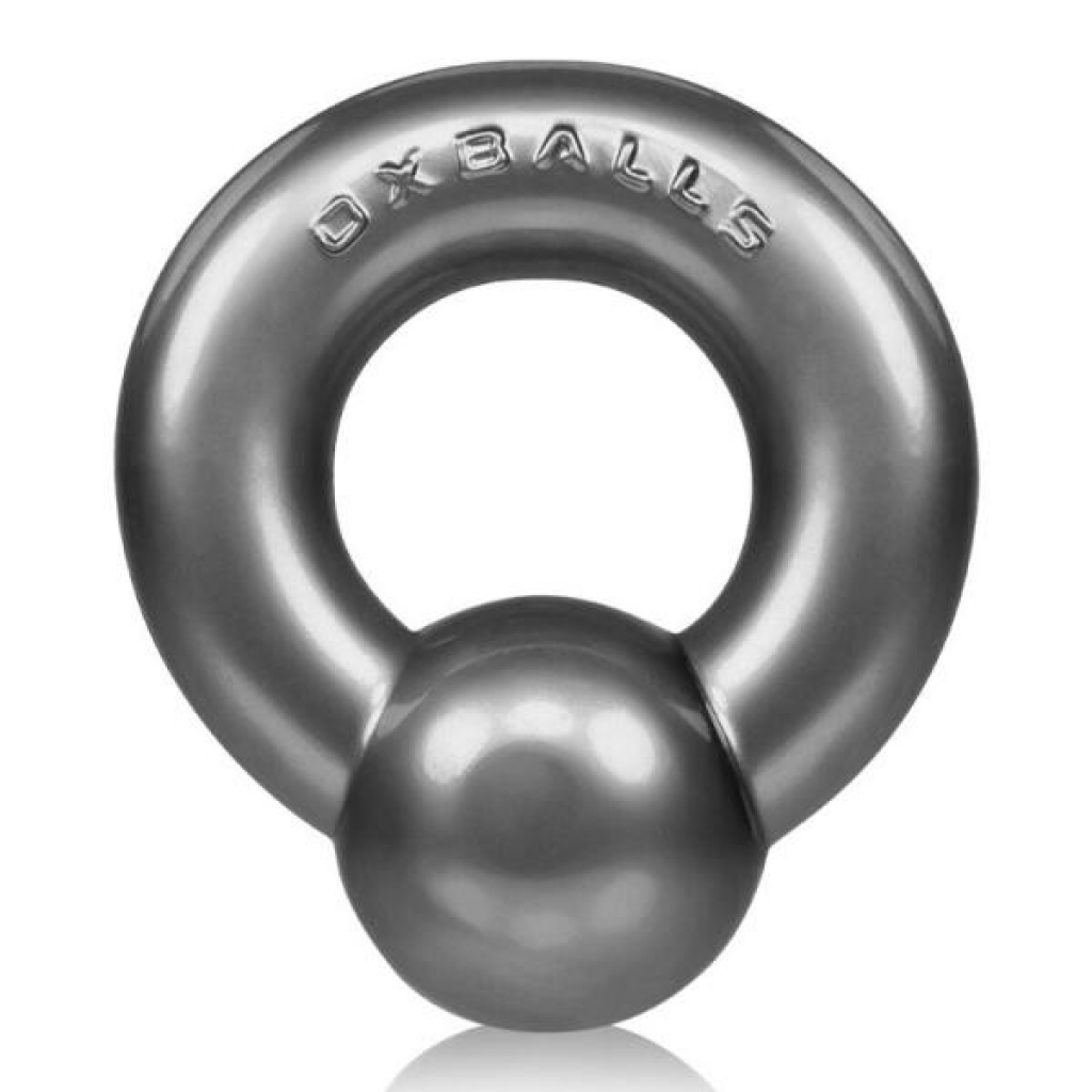 Oxballs Gauge Cock Ring - Steel Silver