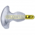 Glowhole-2 Buttplug with LED Insert - Large Clear Frost