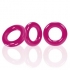 Willy Rings 3 Pack Cockrings - Super Stretchy - Hot Pink