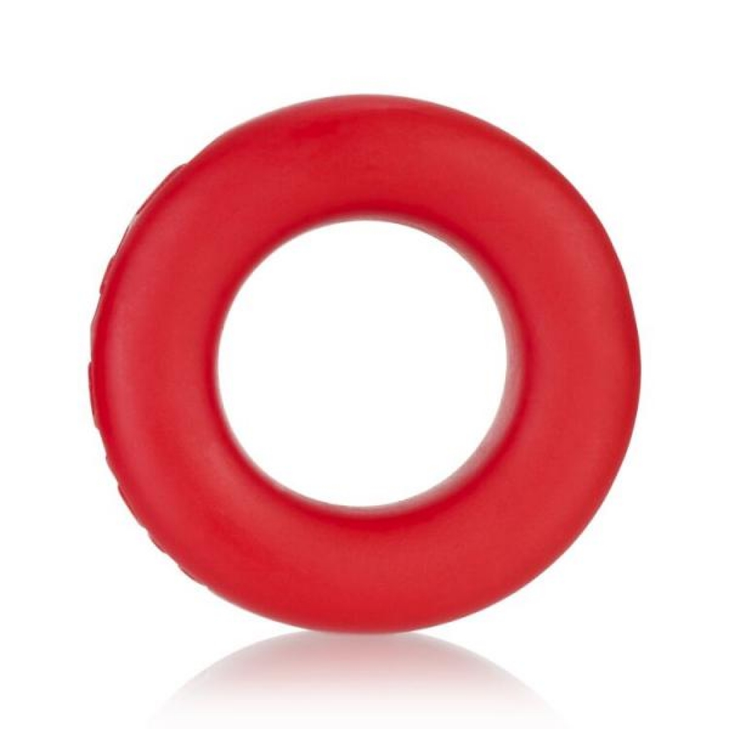 Cock-t Small Comfort Cockring in Atomic Jock/Oxballs Silicone Smoosh Red