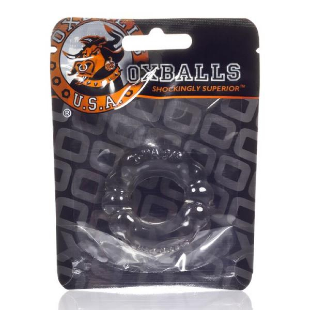 Oxballs The Six Pack Clear Cockring - Smoke