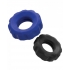 Hunkyjunk Cog 2-Size Cock Ring - Cobalt/Tar (Net) Blue