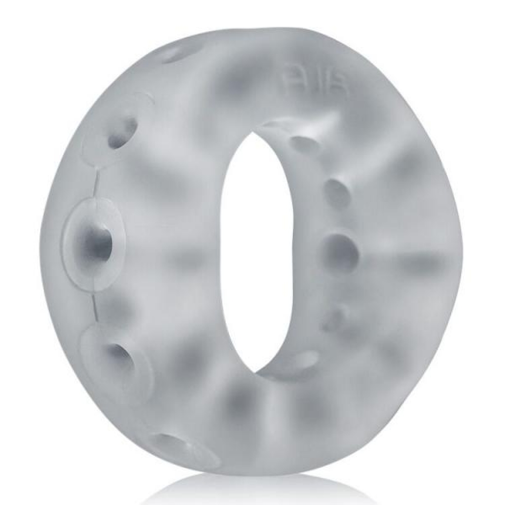 Air Airflow Cock Ring in Silicone TPR Blend - Clear Cool Ice