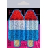 Pastease Red White & Blue Ice Pop Glitter - Multi-Color