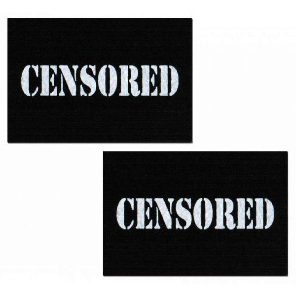 #Censored Bar Black Pasties in One Size