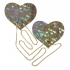 Gold Shattered Disco Ball Heart with Chains Pasties - One Size Fits Most