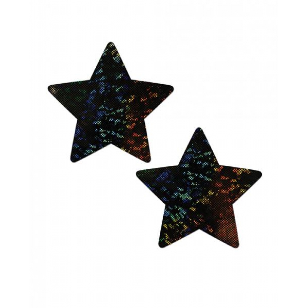 Pastease Black Disco Ball Star Pasties - Fuller Coverage