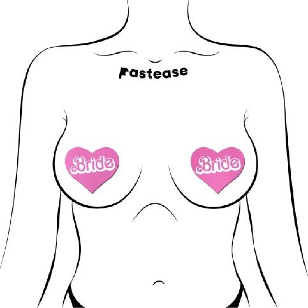 Pastease Bride Pink Heart Nipple Covers