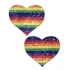 Pastease Glitter Rainbow Heart Pasties - One Size Fits Most