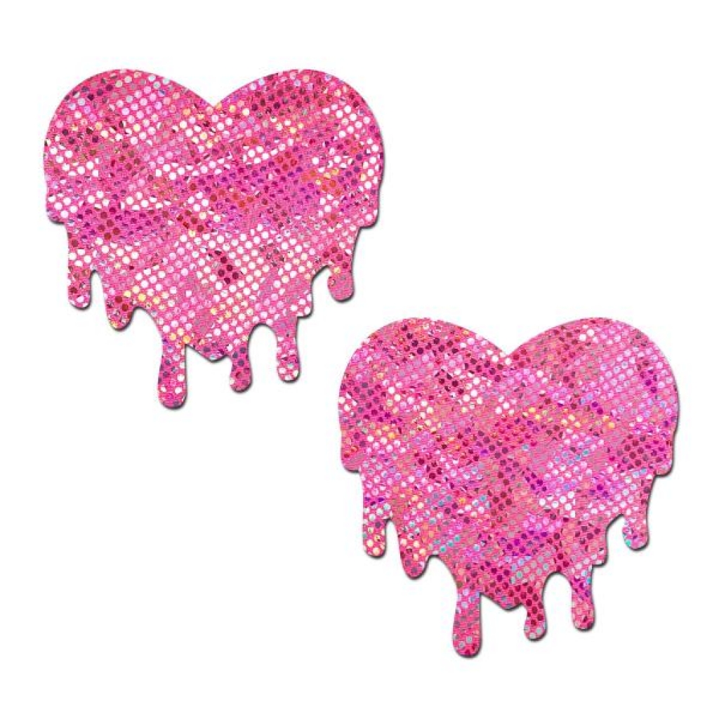 Pastease Melty Heart Nipple Pasties - Shattered Glass Disco Ball