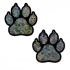 Pastease Paw Print Silver Shattered Disco Ball - Smoke