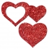 Pastease Glitter Heart Pasties - Daring Nipple Concealment