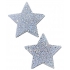 Pastease Crystal Silver Stars Nipple Pasties