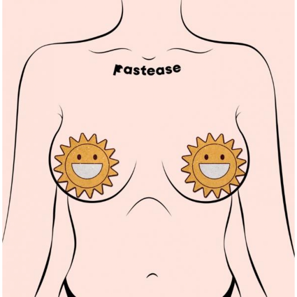 Pastease Sparkling Happy Suns Nipple Covers