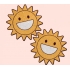 Pastease Sparkling Happy Suns Nipple Covers