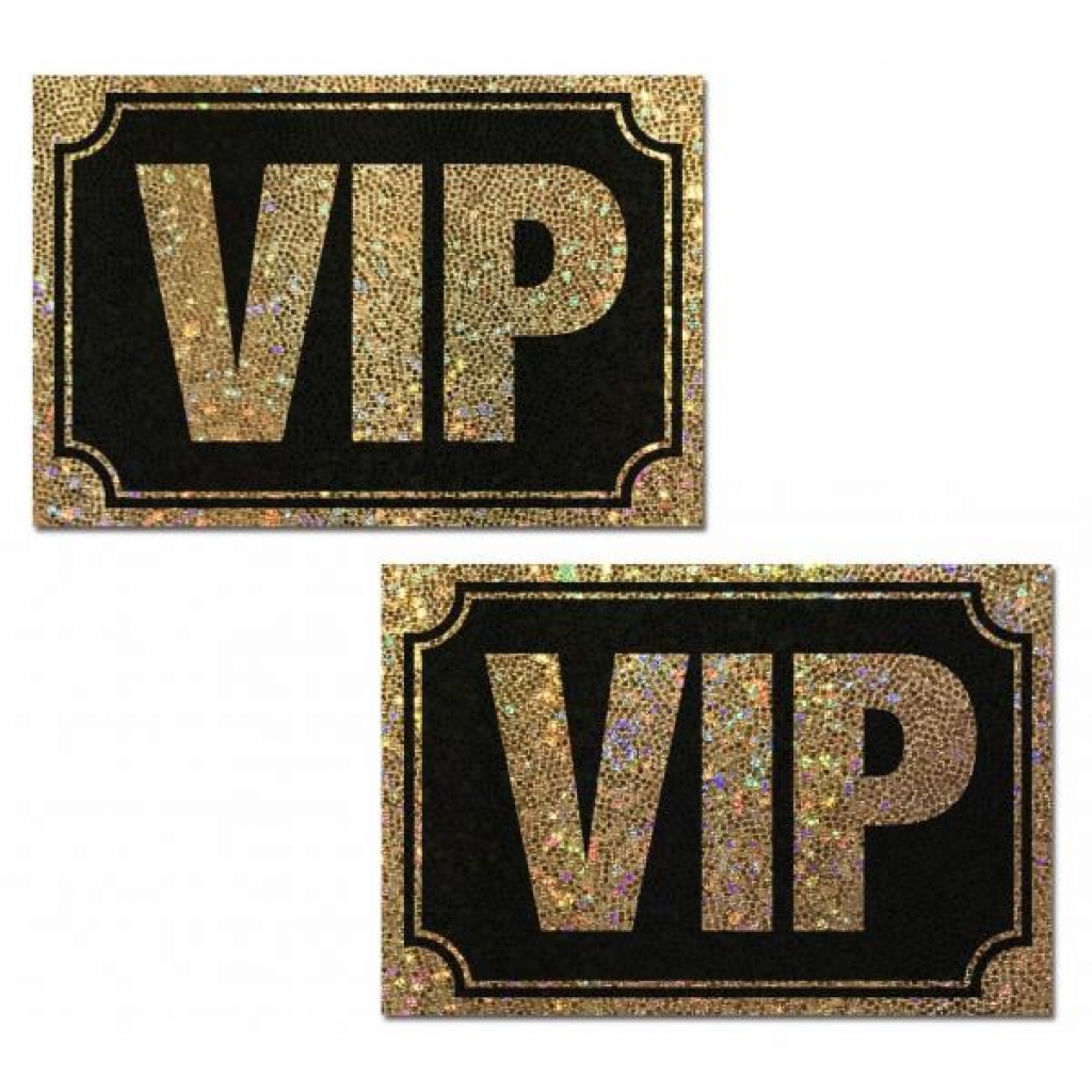 Pastease VIP Gold Glitter Nipple Pasties