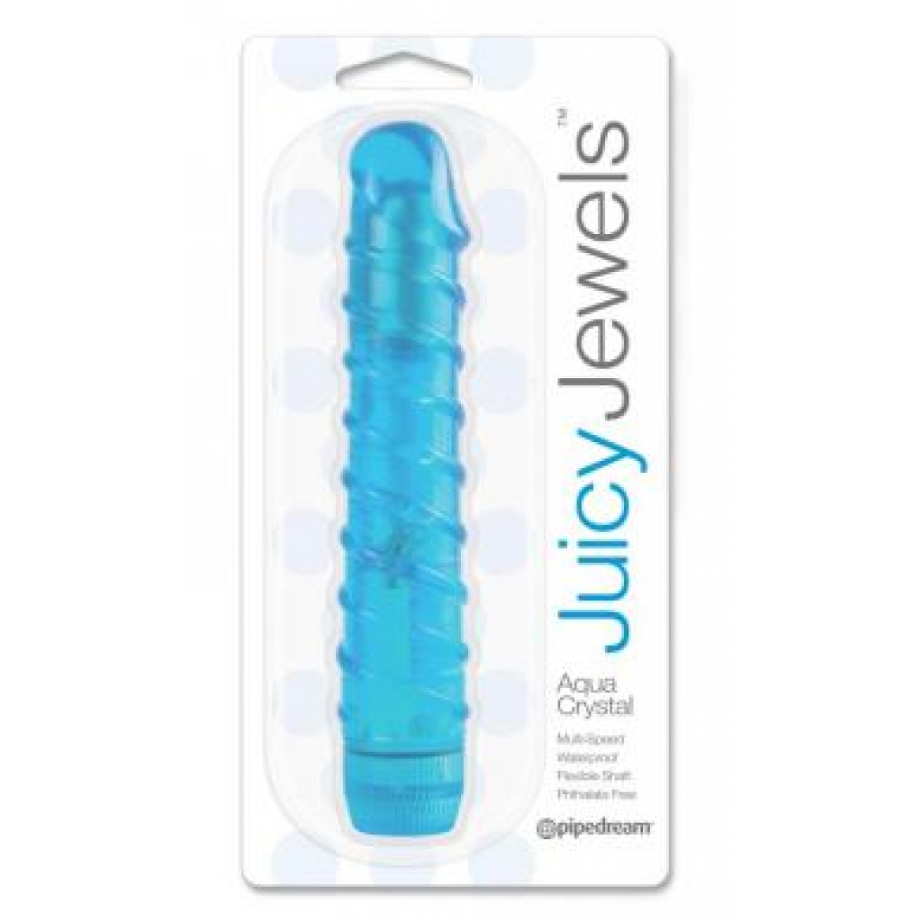 Juicy Jewels Aqua Crystal Blue Vibrator