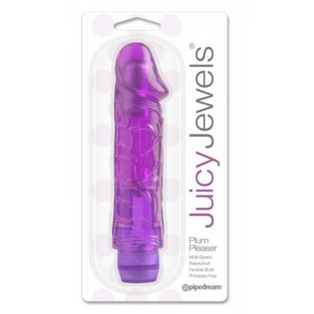 Juicy Jewels Plum Pleaser Vibrator - Purple