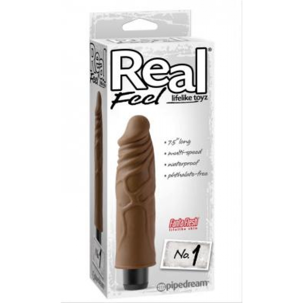 Real Feel Lifelike Toyz No. 1 Brown Vibrator - Ultra-Realistic Pleasure