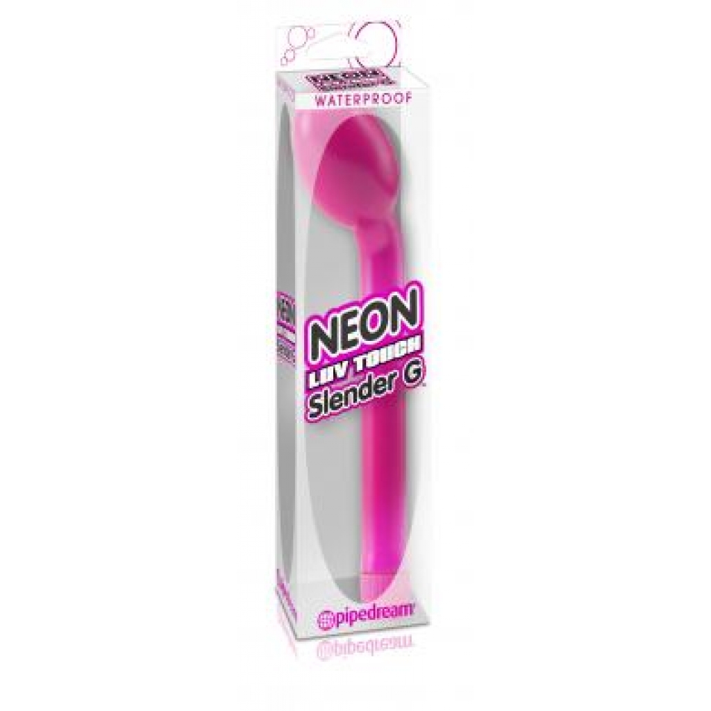 Neon Luv Touch Slender G Pink Vibrator - Ultimate G-Spot Stimulation