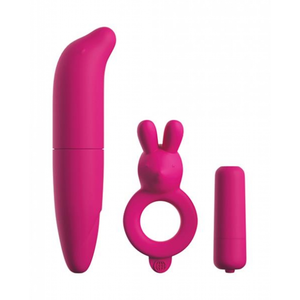 Pipedream Classix Couples Vibrating Starter Kit - Pink