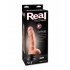 Deluxe #5 Realistic Vibrator with Suction Cup - Beige