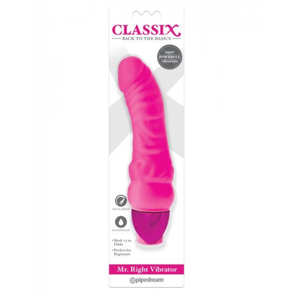 Classix Mr. Right Vibrator - Pink