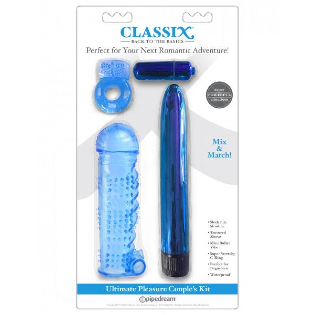 Classix Ultimate Pleasure Couples Kit in Blue