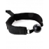 Ball Gag & Wrist Restraint - Black