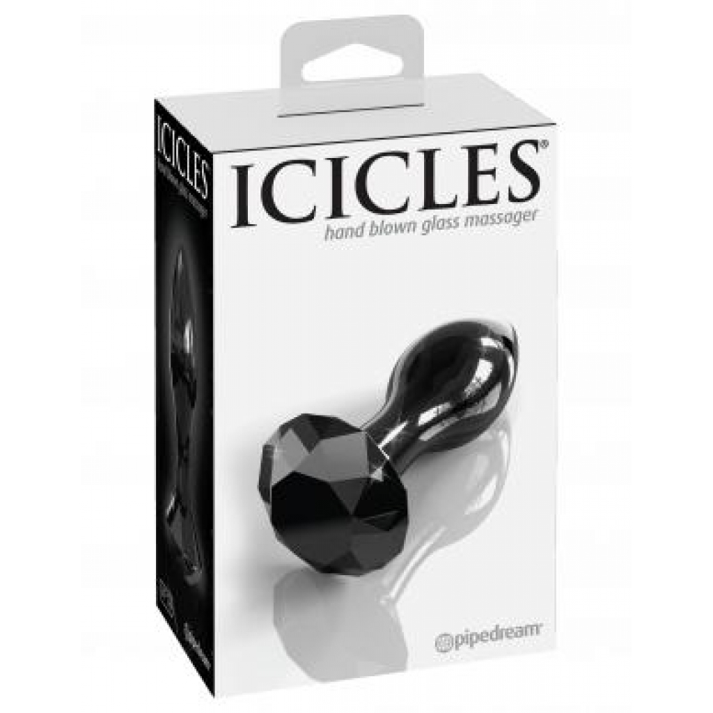 Icicles No. 78 Black Glass Massager - Luxurious Design