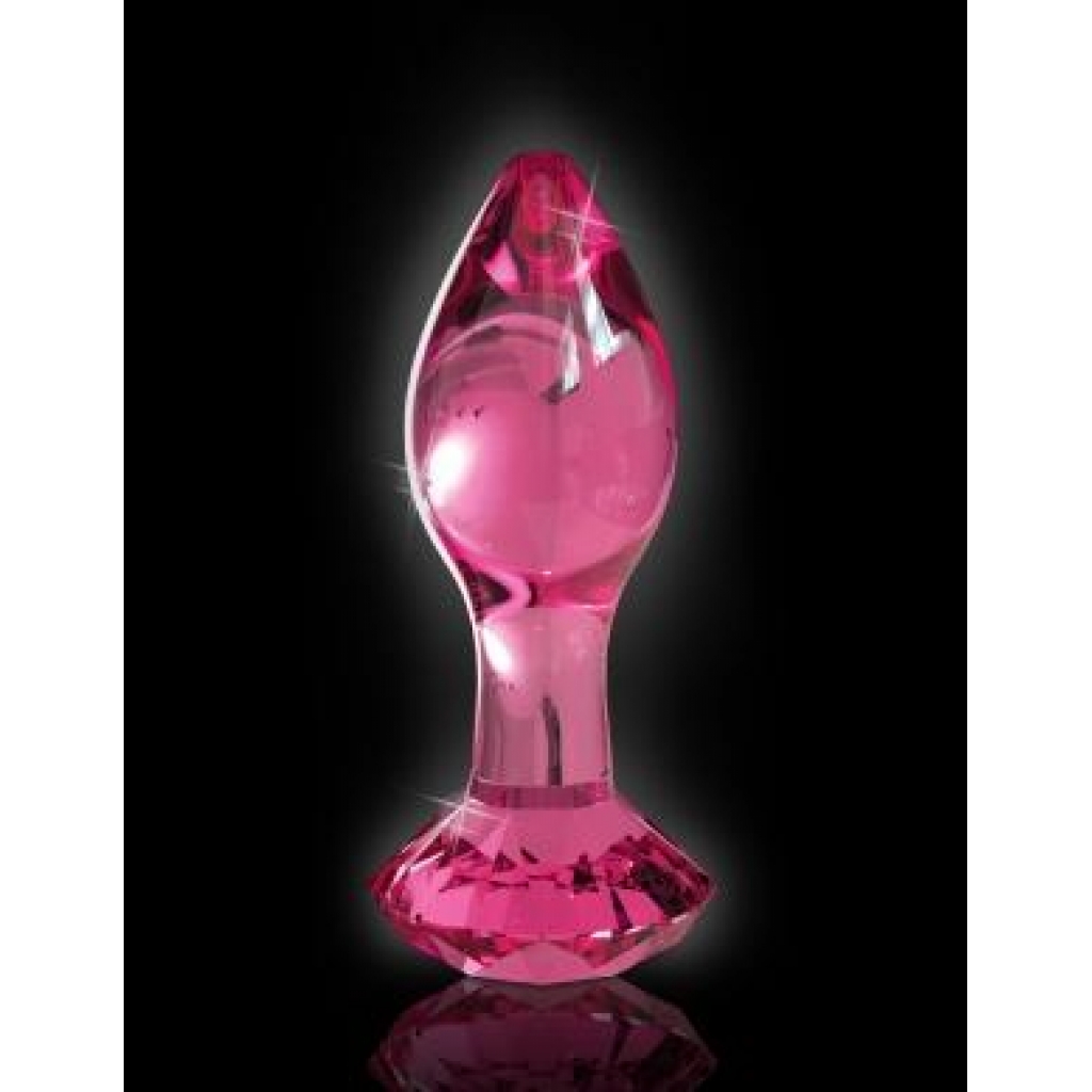 Icicles No 79 Pink Glass Massager - Gem End