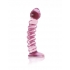 Icicles Hand Blown Glass Massager No 28 Pink