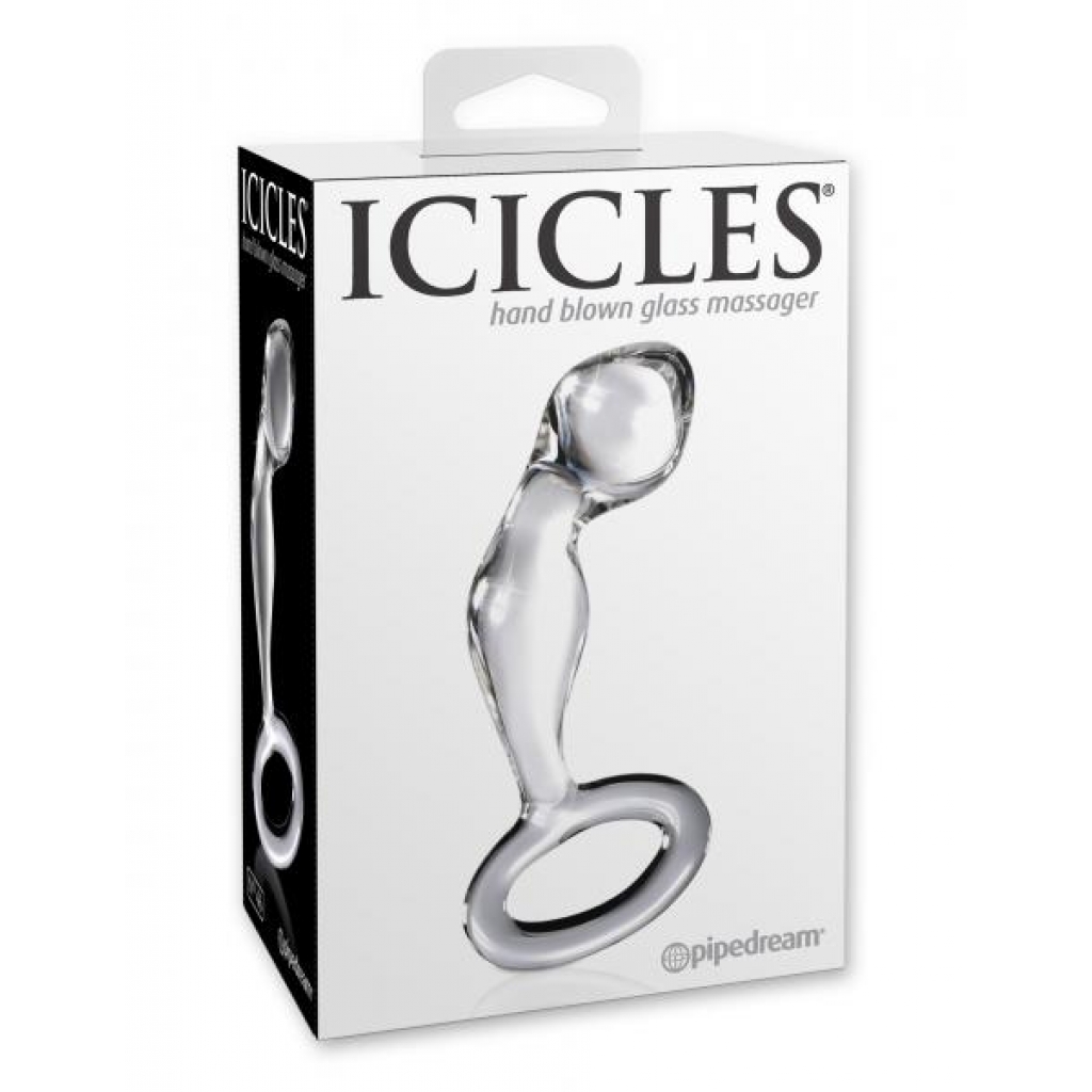 Icicles No. 46 Hand-Blown Glass Butt Plug - Clear