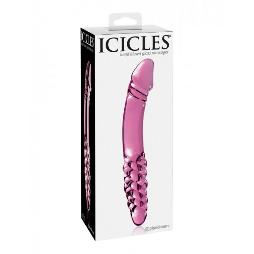 Icicles No. 57 Glass Double Dildo - Pink