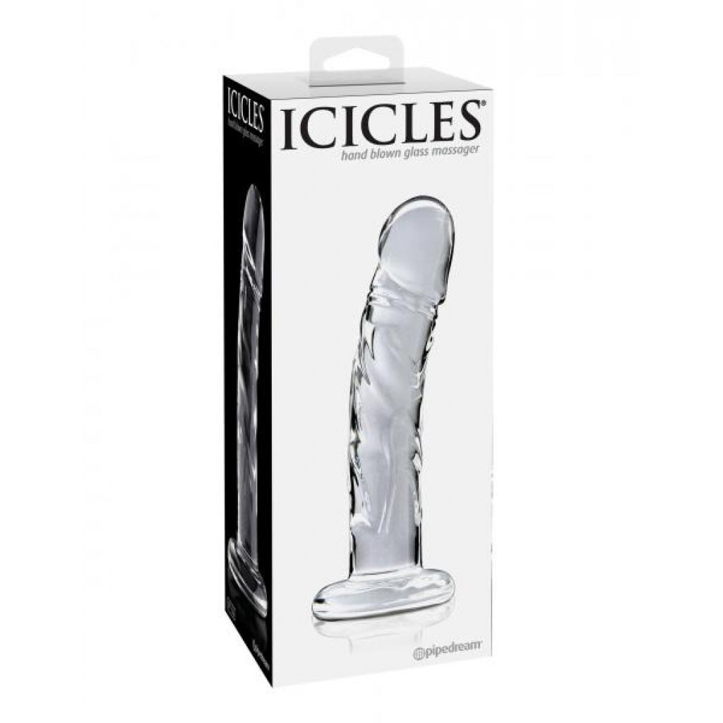 Icicles No. 62 - Clear Glass Dildo