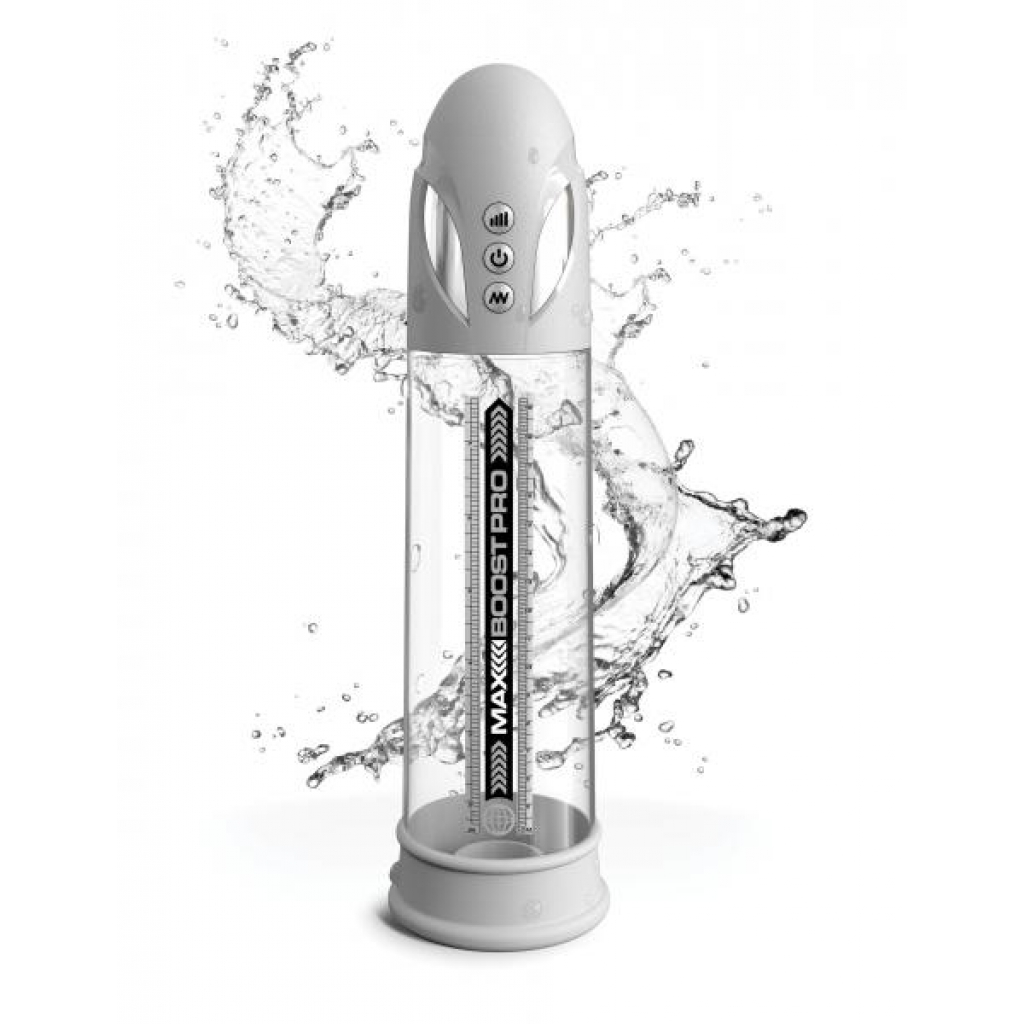 Max Boost Pro Flow White Clear - Revolutionary Rechargeable Power Pump