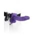 Fetish Fantasy 7 Inches Vibrating Hollow Strap On - Purple