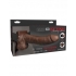 Fetish Fantasy 8-Inch Hollow Strap On - Remote Brown